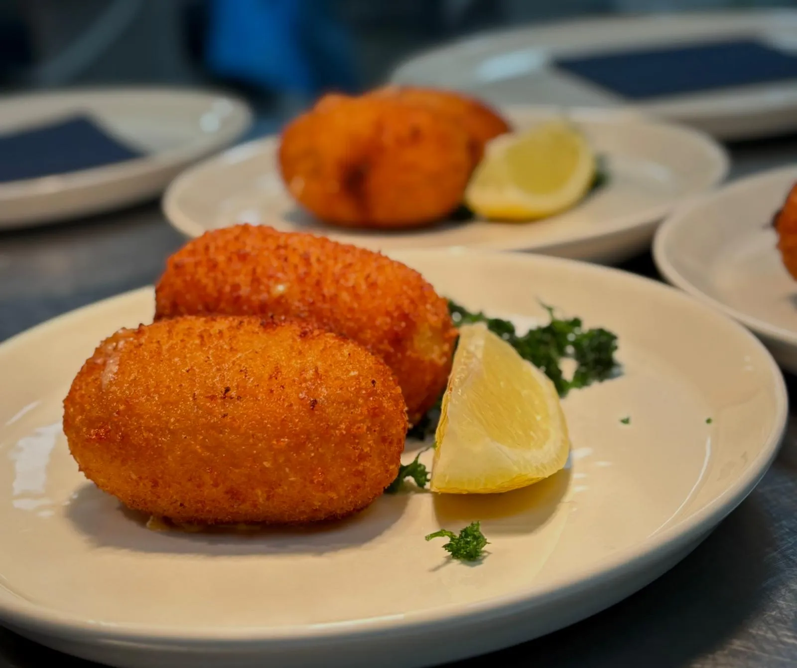 Garnaalkroketten met citroen