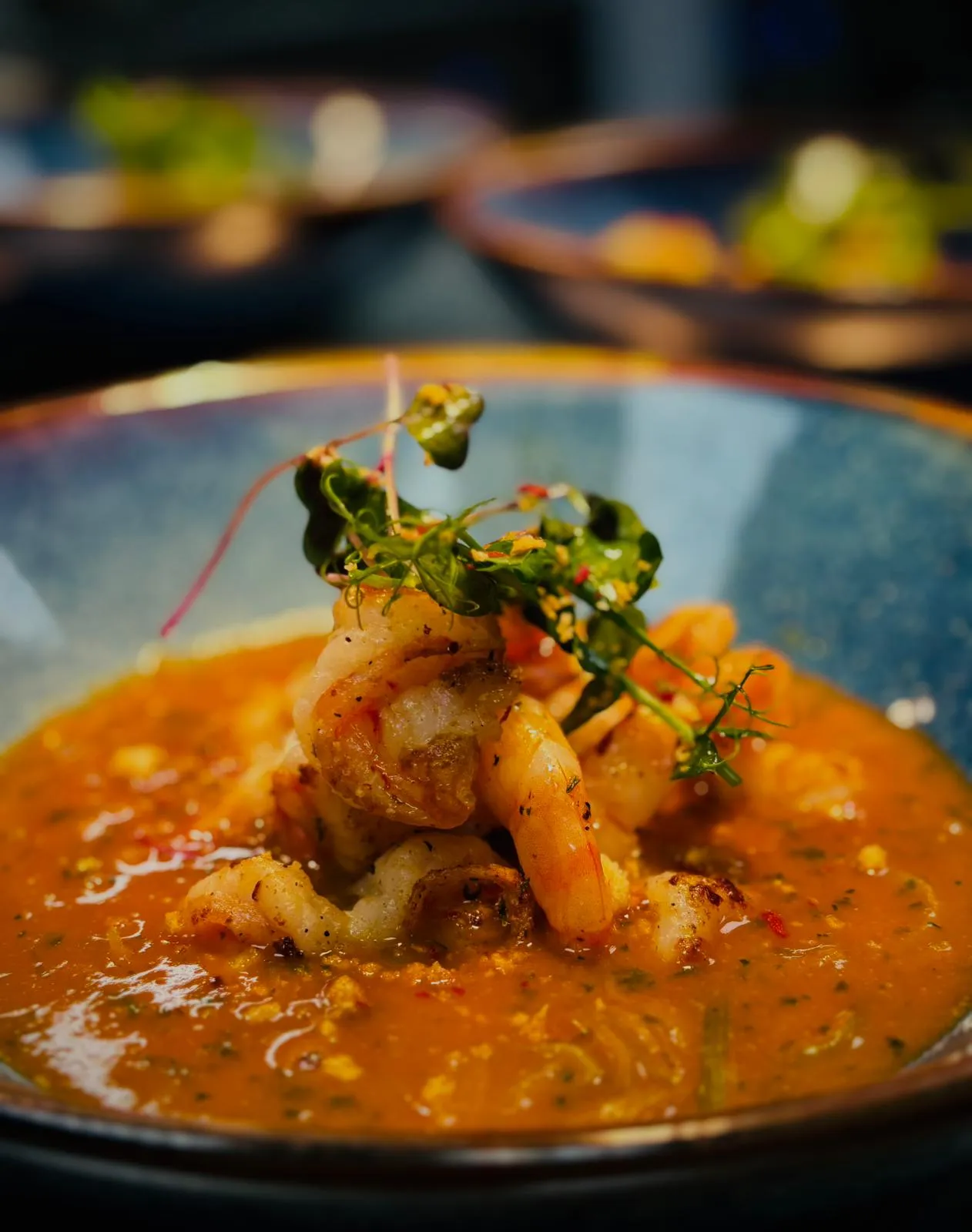 Scampi “Babo” in getomateerde garnalenbisque